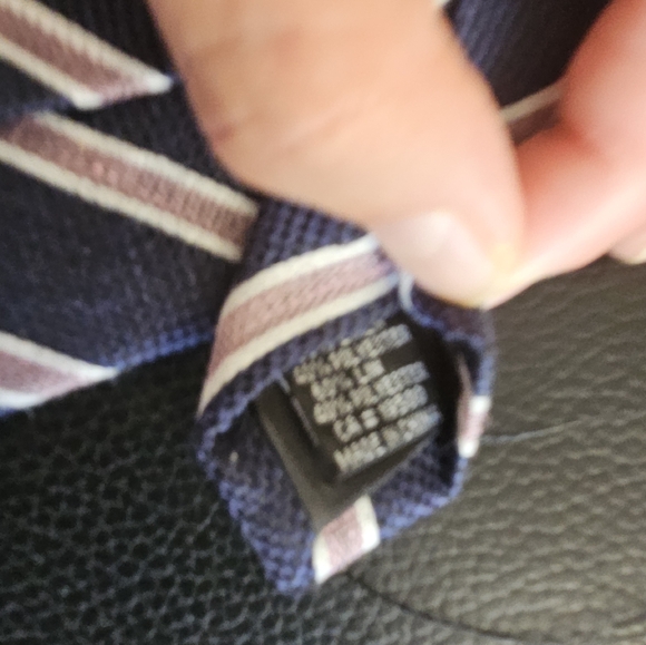 Haight and Ashbury tie blue and pink and white - Picture 4 of 5